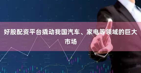 好股配资平台撬动我国汽车、家电等领域的巨大市场